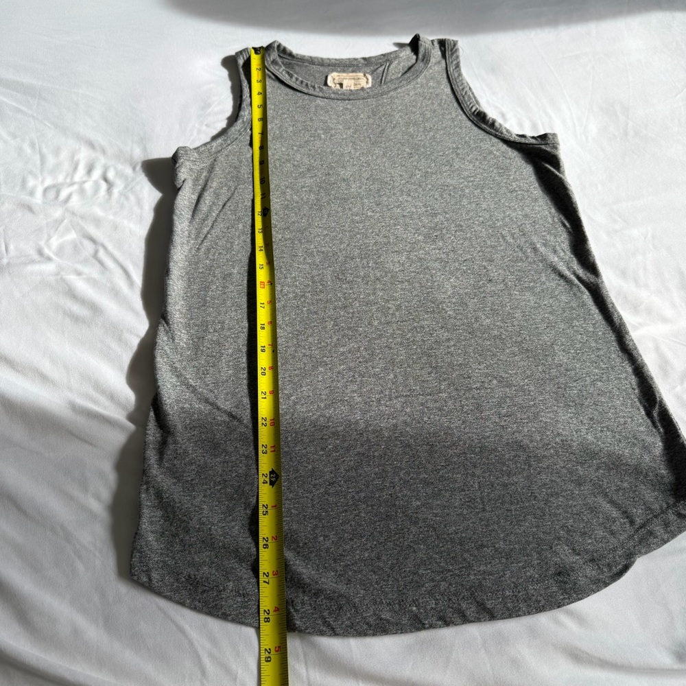 Current/Elliott Heather Gray Tulip Back Muscle Tank Top - Picture 11 of 12